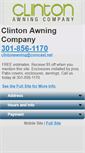 Mobile Screenshot of clintonawningco.com